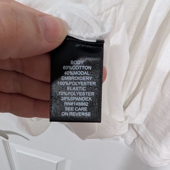 Torrid Cotton Modal Slub Square Neck Smocked Babydoll Tank in Size 1 (14/16) - Picture 10 of 11